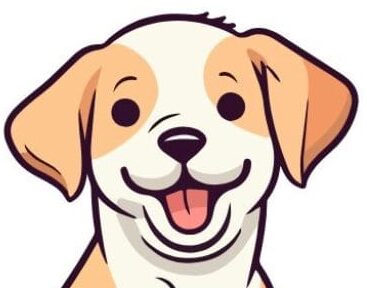 Happy brown dog sitting